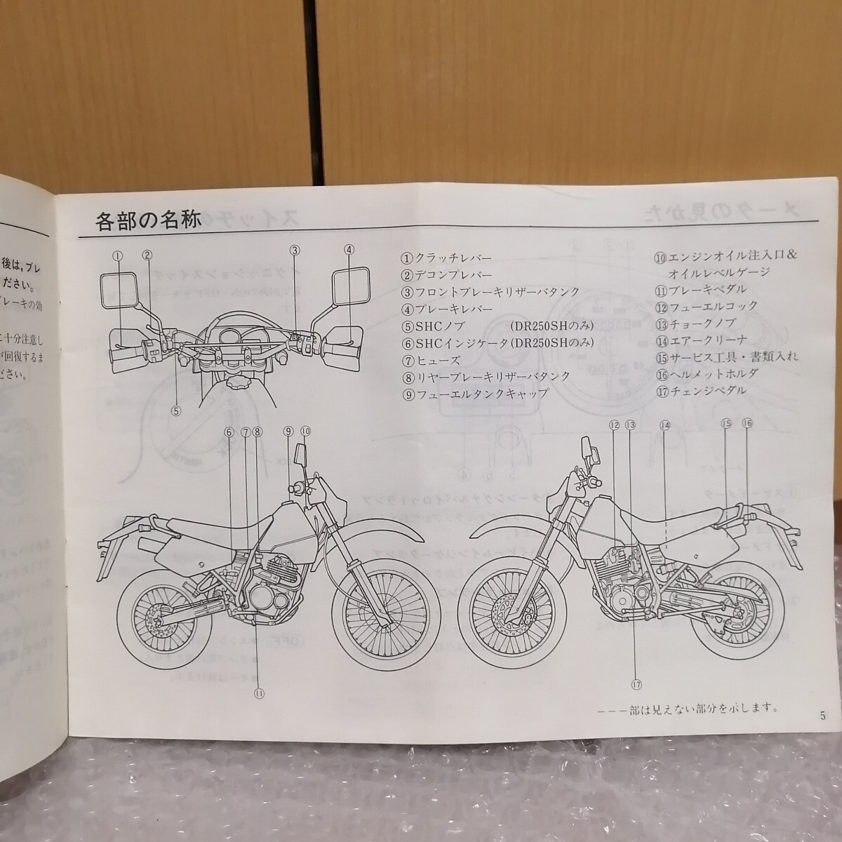 スズキ DR250S DR250SH 取扱説明書 SJ44A 操作マニュアル 点検調整 メンテナンス647_画像4