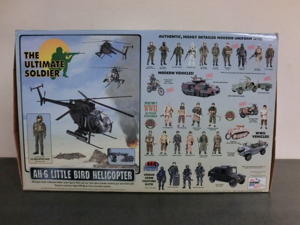 #i6【梱160】 THE ULTIMATE SOLDIER AH-6 LITTLE BIRD HELICOPTER ヘリコプター 完成品 フィギュア_画像2