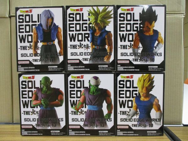 #w1【梱100】バンダイ プライズ ドラゴンボール SOLID EDGE WORKS THE出陣 魔人ベジータ ピッコロ トランクス 他 フィギュア まとめセット_画像2