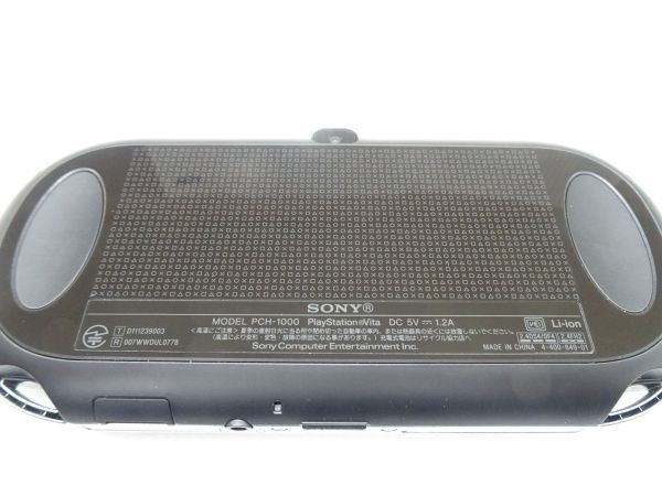 #k3【梱80】SONY PS VITA PCH-1000 Wi-Fiモデル クリスタルブラック 本体_画像5