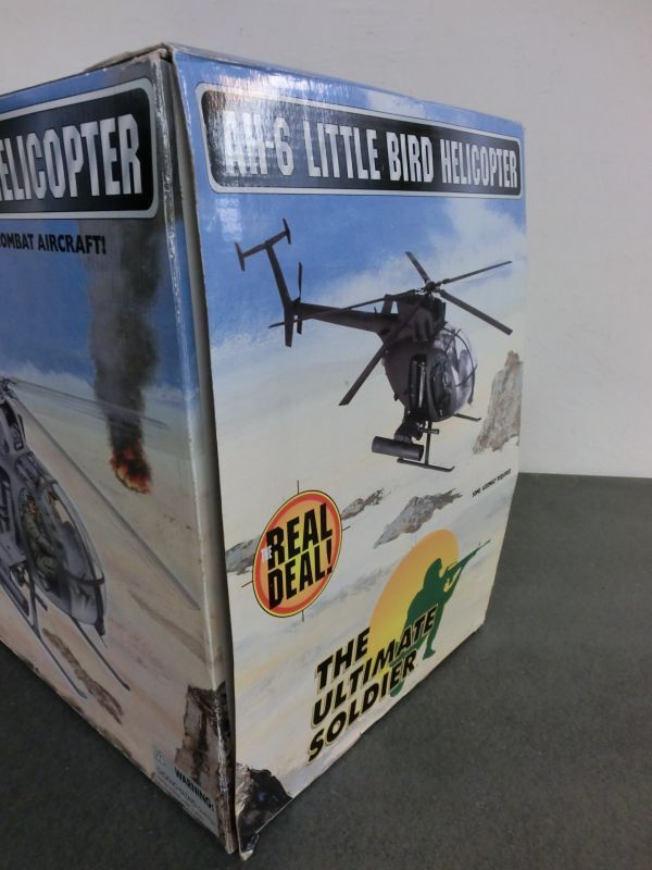 #i6【梱160】 THE ULTIMATE SOLDIER AH-6 LITTLE BIRD HELICOPTER ヘリコプター 完成品 フィギュア_画像5