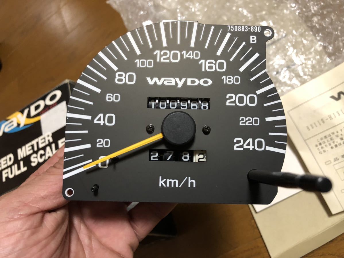 WayDo ランクル80 フルスケール スピードメーター 中古品 絶版品 TRD ランドクルーザー FZJ80G/V HDJ81V HZJ 81V 超激レア_画像2