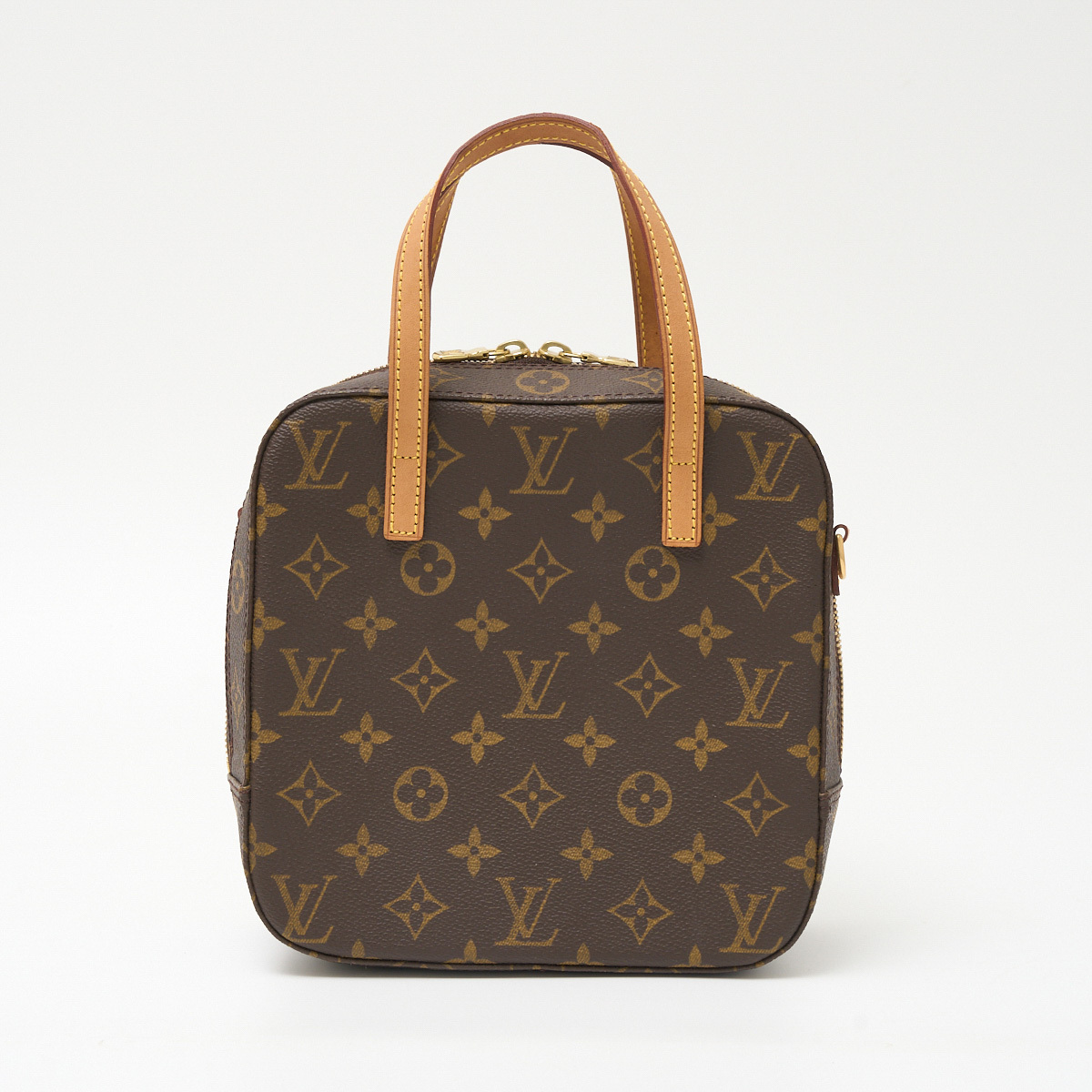 LOUIS VUITTON Louis Vuitton spo n tea niM47500 Mini handbag monogram * canvas × leather Brown × Gold lady's 