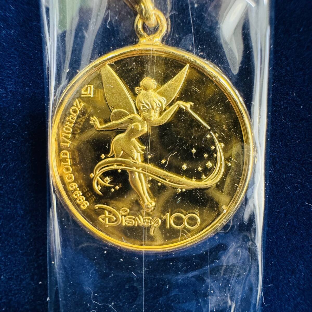 Disney 100 ディズニー 100周年 Tinker Bell ティンカーベル 純金 メダル 1/10oz コイン トップ 2300枚限定 総重量3.7ｇ アクセサリー 1699の画像6