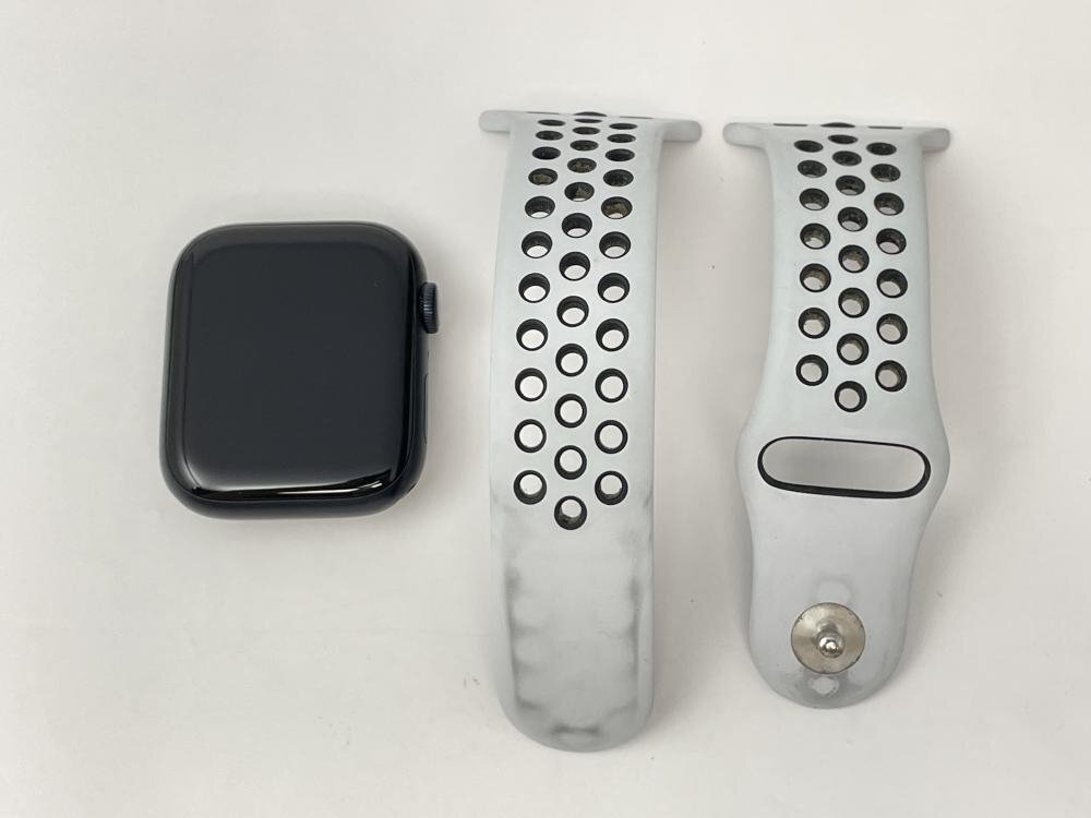 J107【美品・保証有】 Apple Watch Series9 GPS 45mm　ミッドナイトアルミニウムケース Nikeスポーツバンド　バッテリー100％
