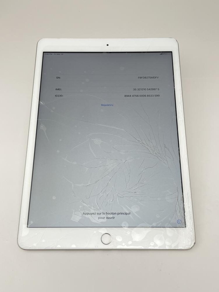 F29【ジャンク品】 iPad 第7世代 32GB softbank シルバー_画像1