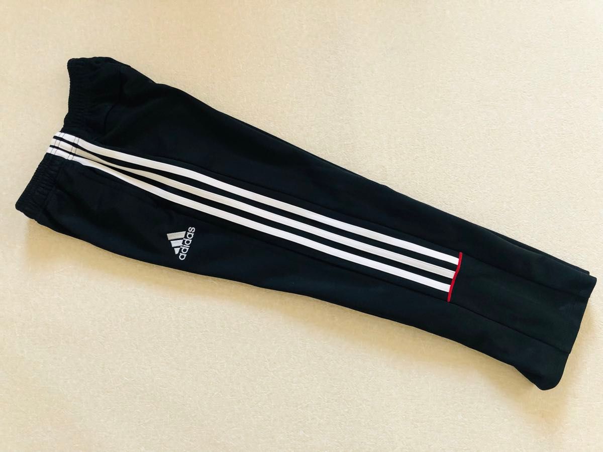 美品　140   adidas  アディダス  ジャージ　パンツ　黒