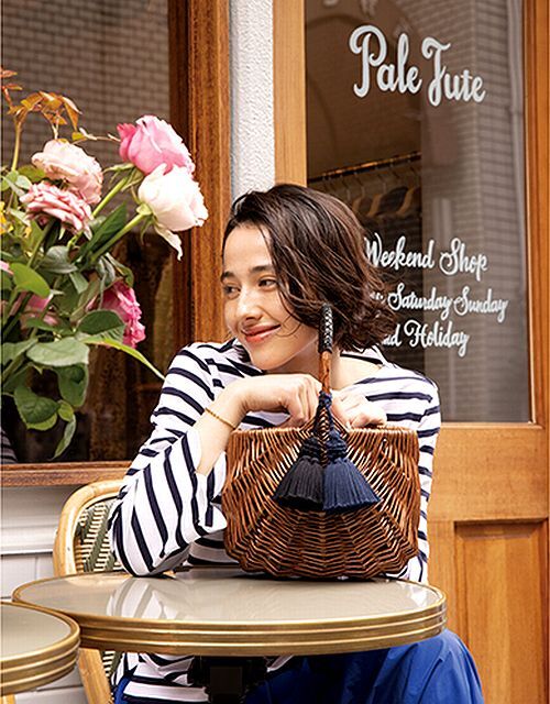 定価27,500円 新品 Pale Jute ペール ジュート weekend basket small ウィークエンドバスケット かごバッグ_画像1