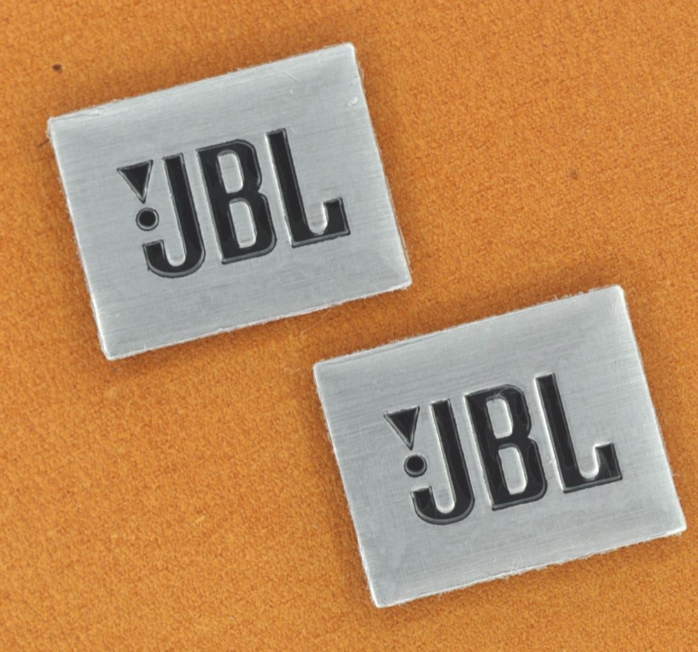 ★ JBL スピーカーロゴ プレート エンブレム ステッカー2枚 B ★_画像1