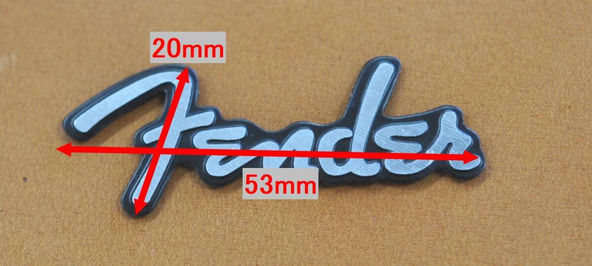 ★ Fender ロゴ アルミプレートステッカー ★の画像5