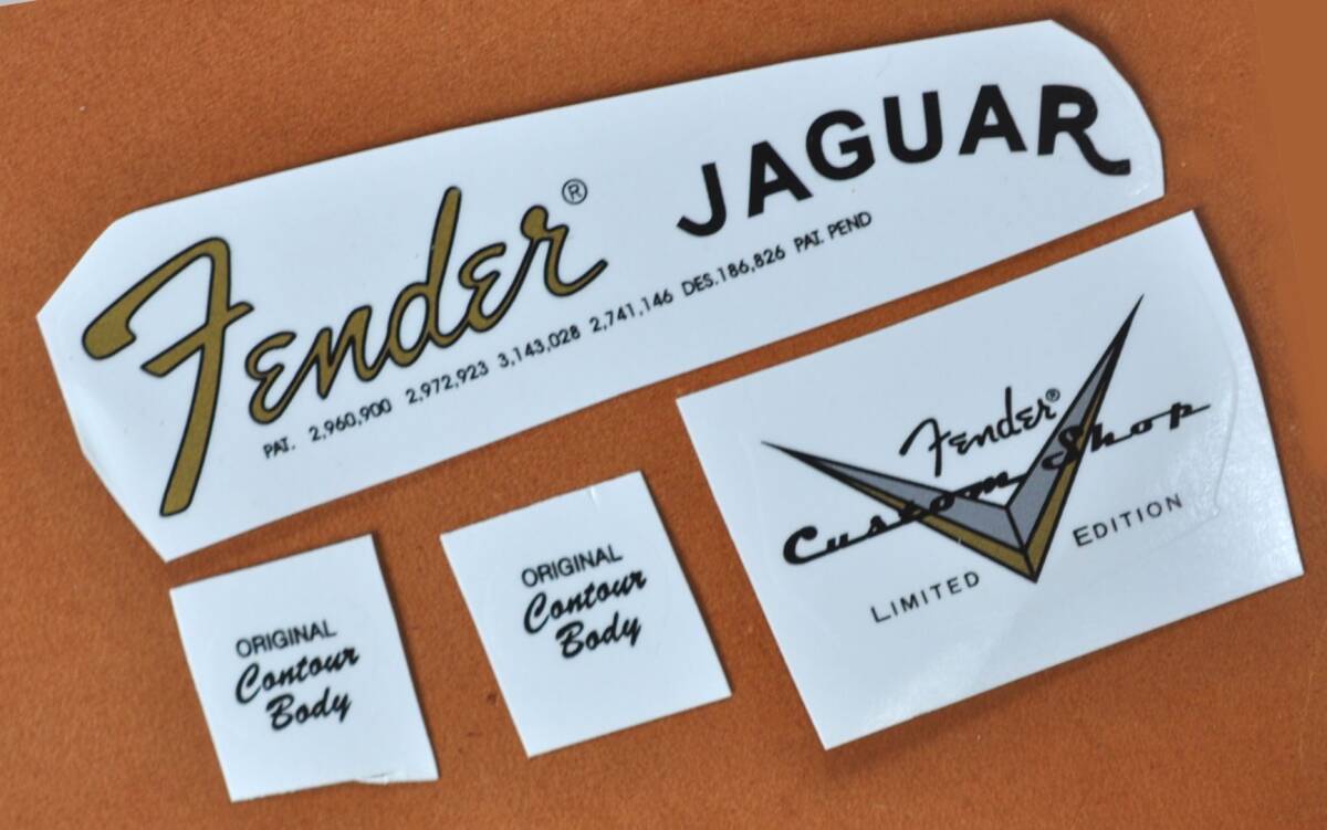 ★ Fender JAGUAR ロゴ ウォータースライドデカール ★_画像2