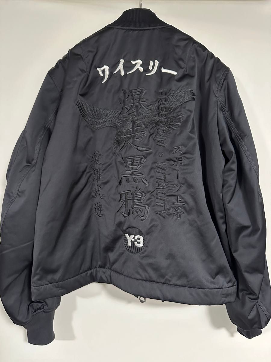 Y-3 20SS 爆走黒鴉 CRFT GRAPHIC MA-1 ジャケット Sサイズ Y-3 20SS 爆走黒鴉 CRFT GRAPHIC MA-1 ジャケット Sサイズ