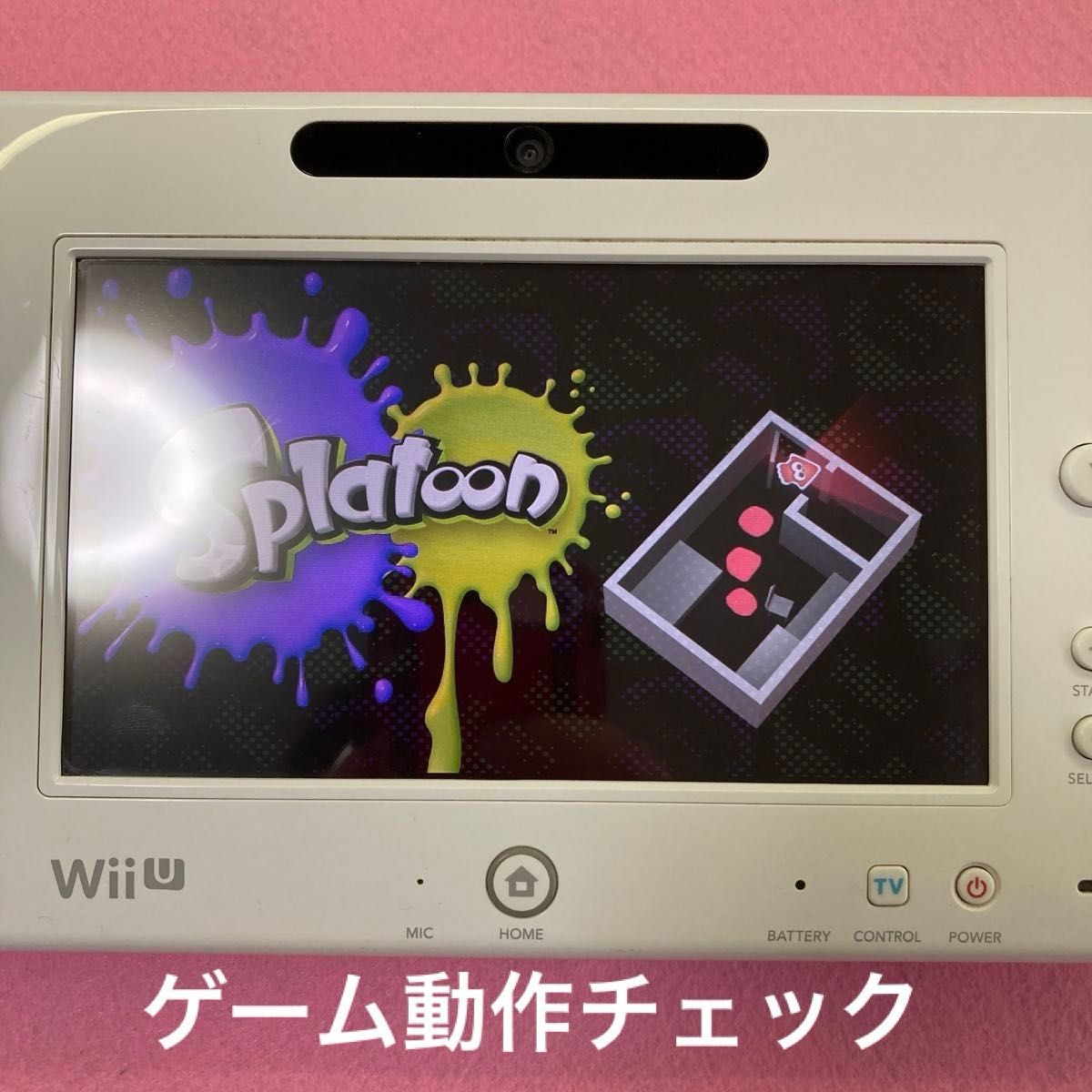 動作確認済 WiiU ゲームパッド セット ホワイト　ジャンク品