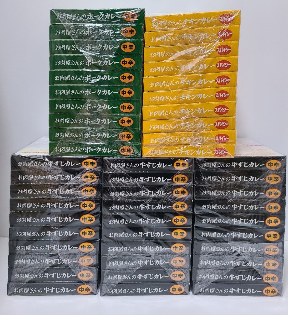 お肉屋さんのポークカレー チキンカレー 牛スジカレー 3種類 お肉屋さんのポークカレー チキンカレー 牛スジカレー 3種類