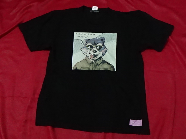 ☆ MAN WITH A MISSION × Candy stripper マン・ウィズ・ア・ミッション バンドTシャツ 黒 Lサイズの画像1