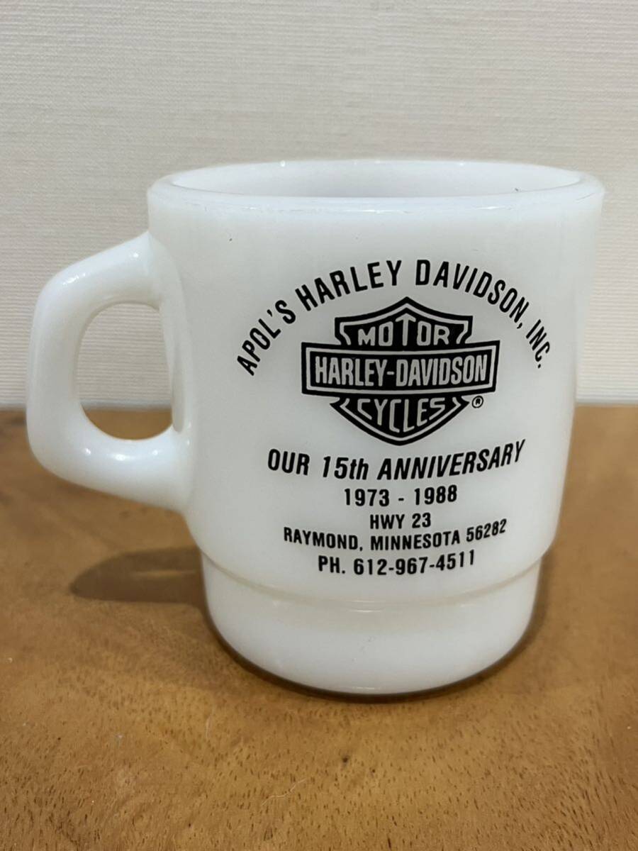 galaxy Harley Davidson マグ アメリカ製 USA マグカップ ギャラクシー ハーレー ダビッドソン アドマグ 検)ファイヤーキング vintage_画像2