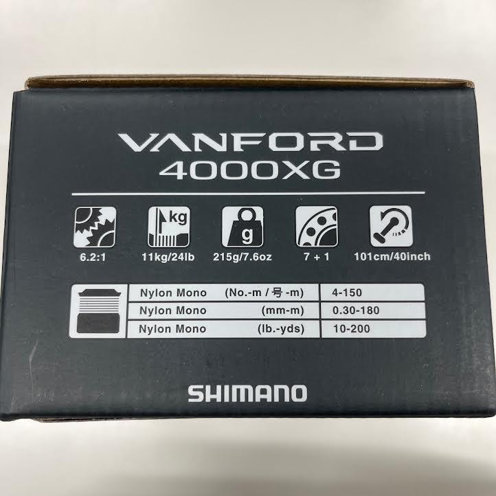 SHIMANO Vanford 20 スピニングリール VF　4000XG ヴァンフォード シマノリール　シマノ　VANFORD②_画像2