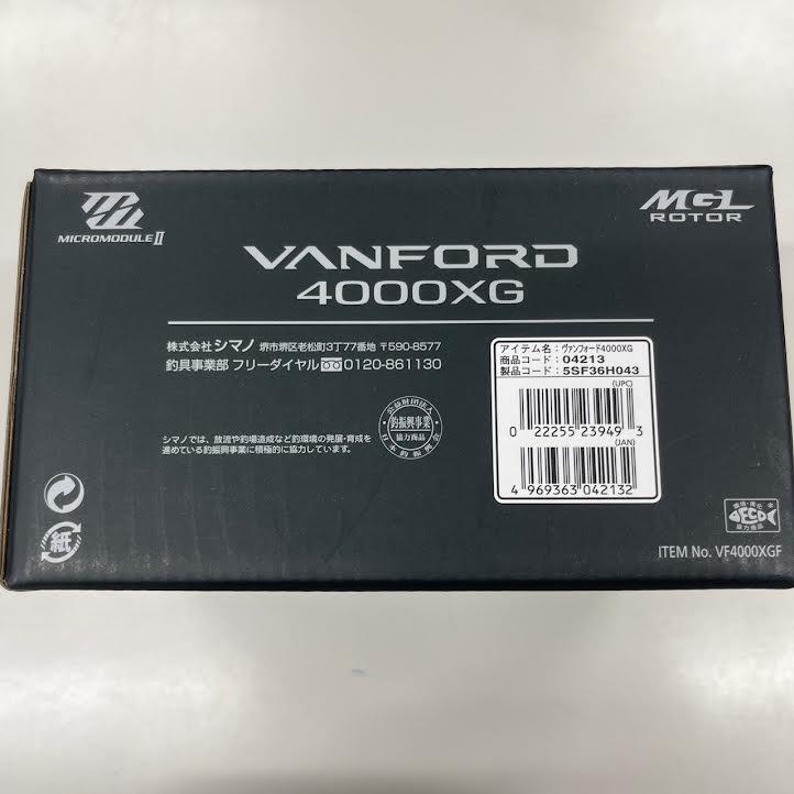 SHIMANO Vanford 20 スピニングリール VF　4000XG ヴァンフォード シマノリール　シマノ　VANFORD②_画像3