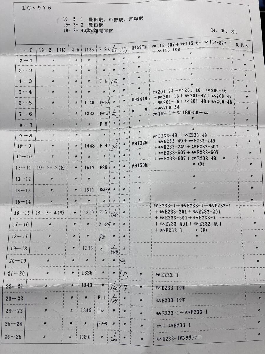 【昔の鉄道写真ネガ】キャプション付■6コマ■平19■クハE233/モハE233■11-16のみ■LC-976_画像6