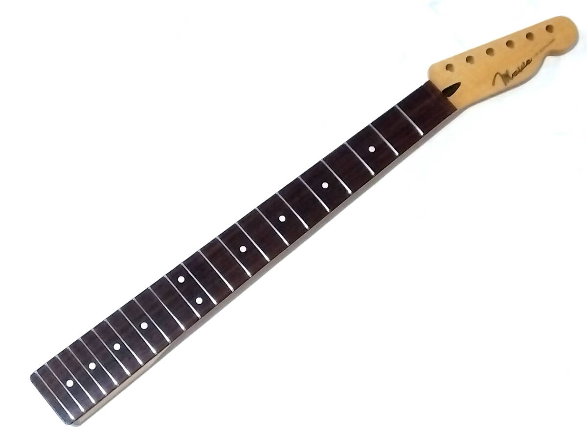 MAVIS テレキャスター ネック メイプル ローズウッド指板 レギュラー 鍔出し22F FENDERヘッド エンド幅約57.4mm★石橋楽器の画像1