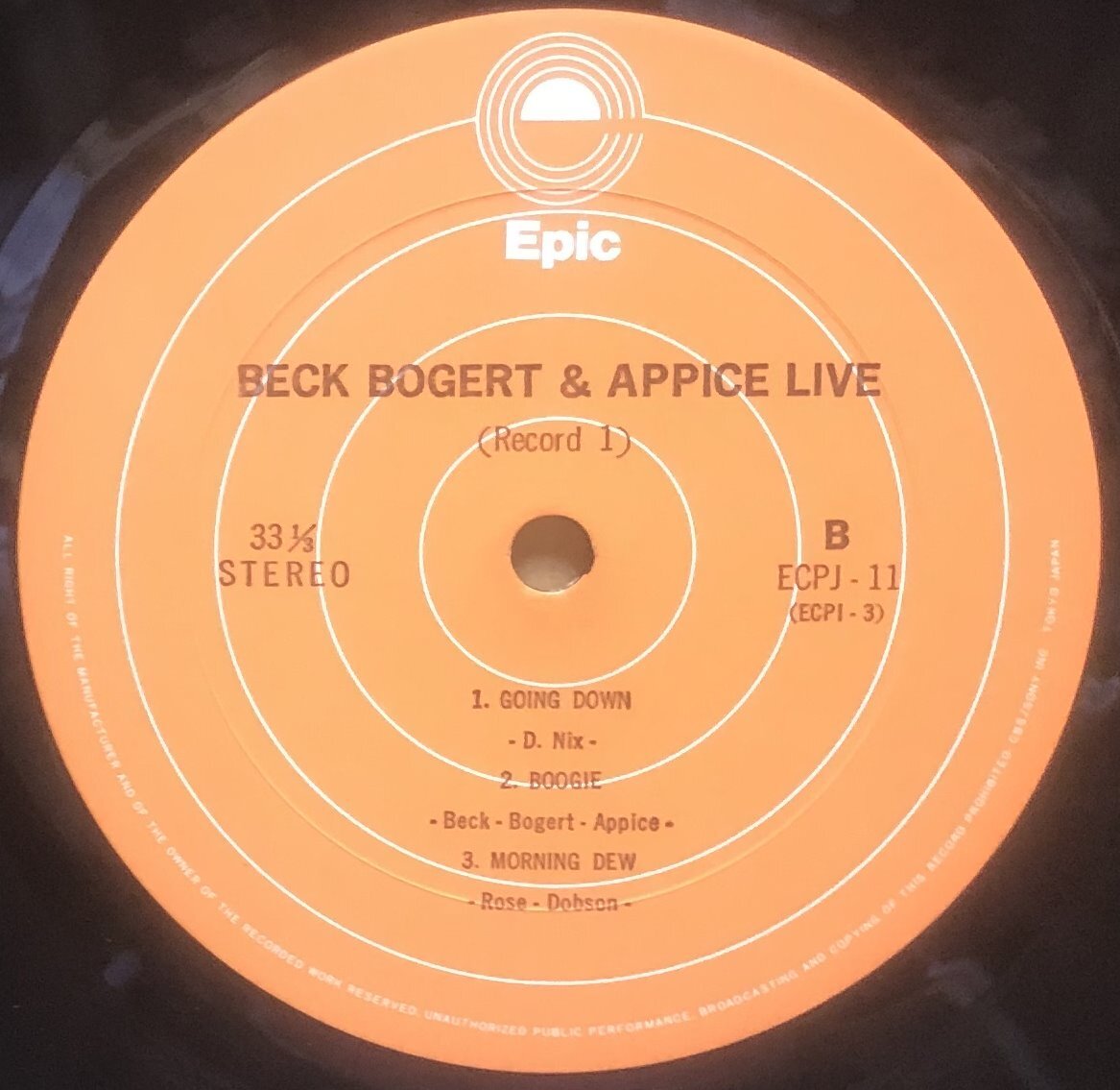 国内盤 2枚組 Beck Bogert & Appice / Liveの画像5