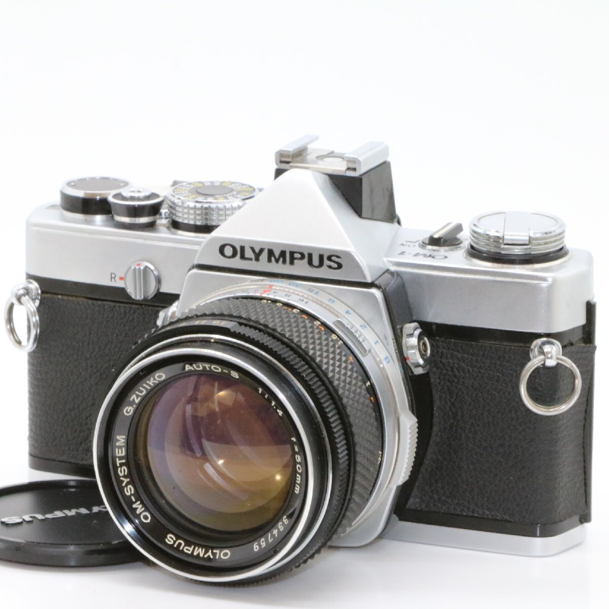 美品 OLYMPUS OM-1 シルバー 一眼レフフィルムカメラ OM-SYSTEM G.ZUIKO AUTO-S 50mm f1.4 標準 単焦点 プライム マニュアル オールドレン_画像1