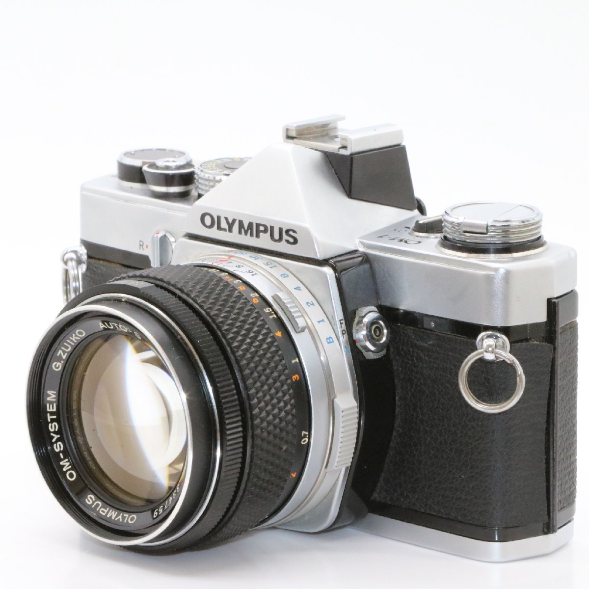 美品 OLYMPUS OM-1 シルバー 一眼レフフィルムカメラ OM-SYSTEM G.ZUIKO AUTO-S 50mm f1.4 標準 単焦点 プライム マニュアル オールドレン_画像2