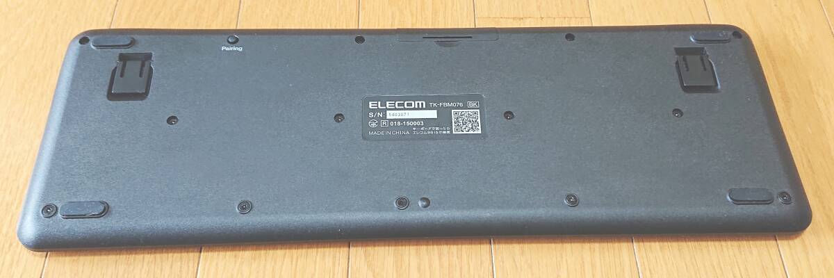 【中古品・送料無料】 Bluetooth 日本語キーボード ELECOM TK-FBM076BK_画像2