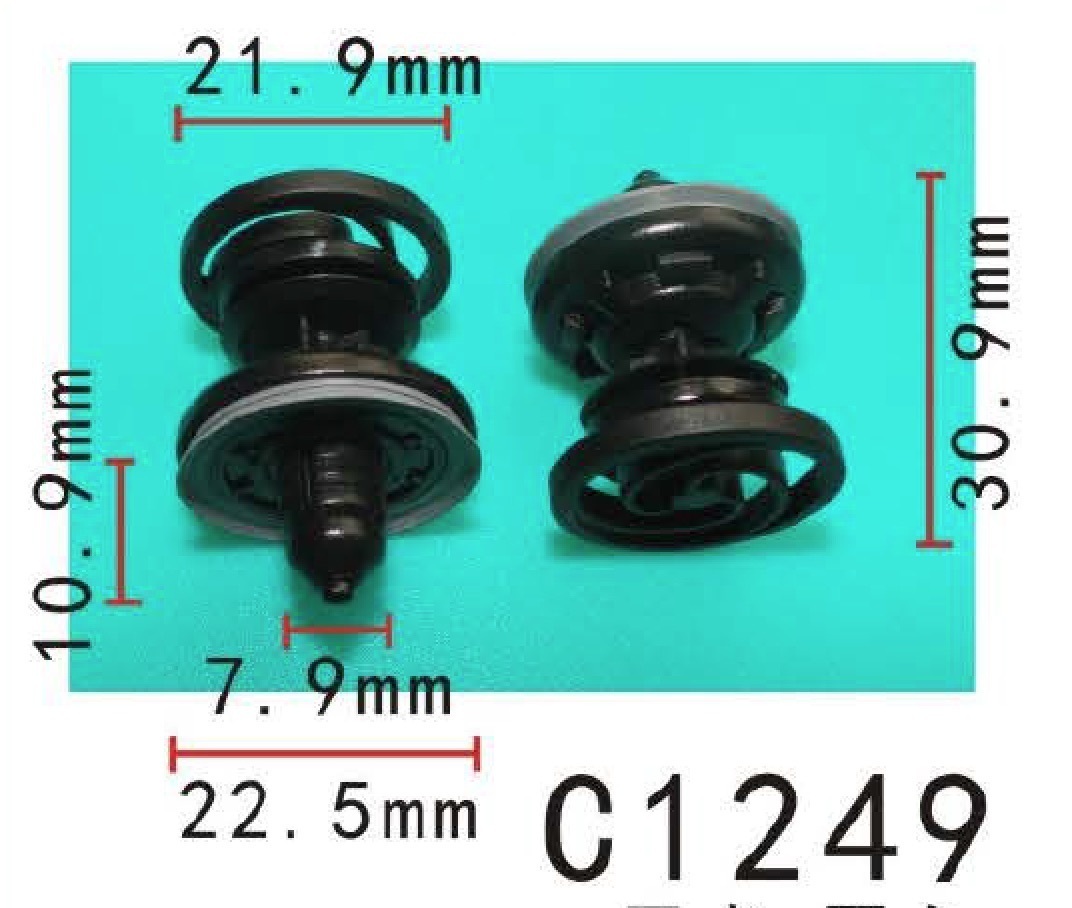 フロントドア　トリム　パネル　クリップ VW系 7L6868243 ナイロン 10個_画像1