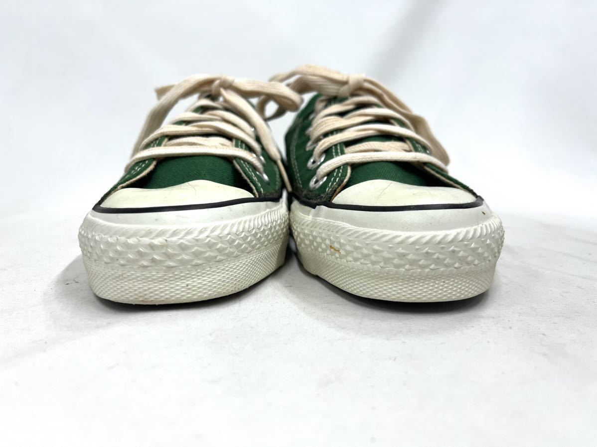 ★USA製 70s~80s CONVERSE コンバース all star basketball men's oxford green canvas made in usa 2-9694 グリーン 緑 22.5cm 3 1/2 赤箱_画像2