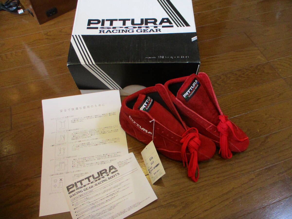  half price and downward new goods unused PITTURA racing shoes size 23.5cm red red pitsula- racing boots regular price Y19500. goods G-TRI