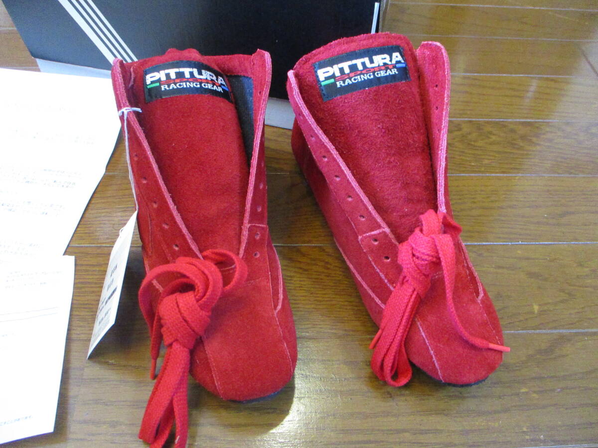 half price and downward new goods unused PITTURA racing shoes size 23.5cm red red pitsula- racing boots regular price Y19500. goods G-TRI
