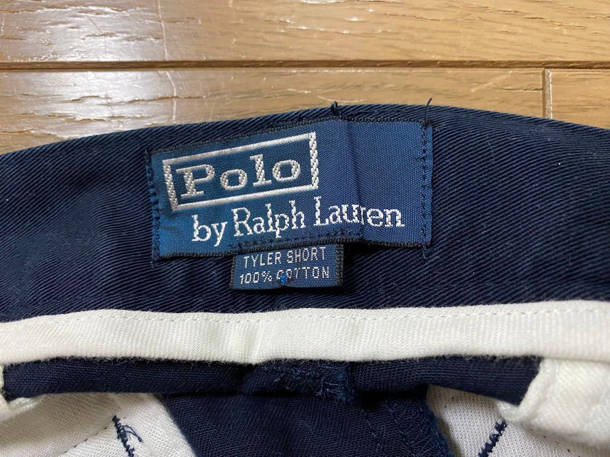 Polo by Ralph Lauren(ポロラルフローレン) 2タックチノショートパンツ W31ネイビー TYLER SHORT