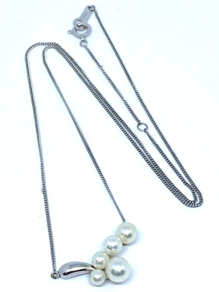 【驚きの値段で】 ペンダント ベビーパール あこや真珠 K14WG/PT850 【即決】 ネックレス 3.1g プラチナ ホワイトゴールド 3.5~5.5㎜ アコヤ真珠