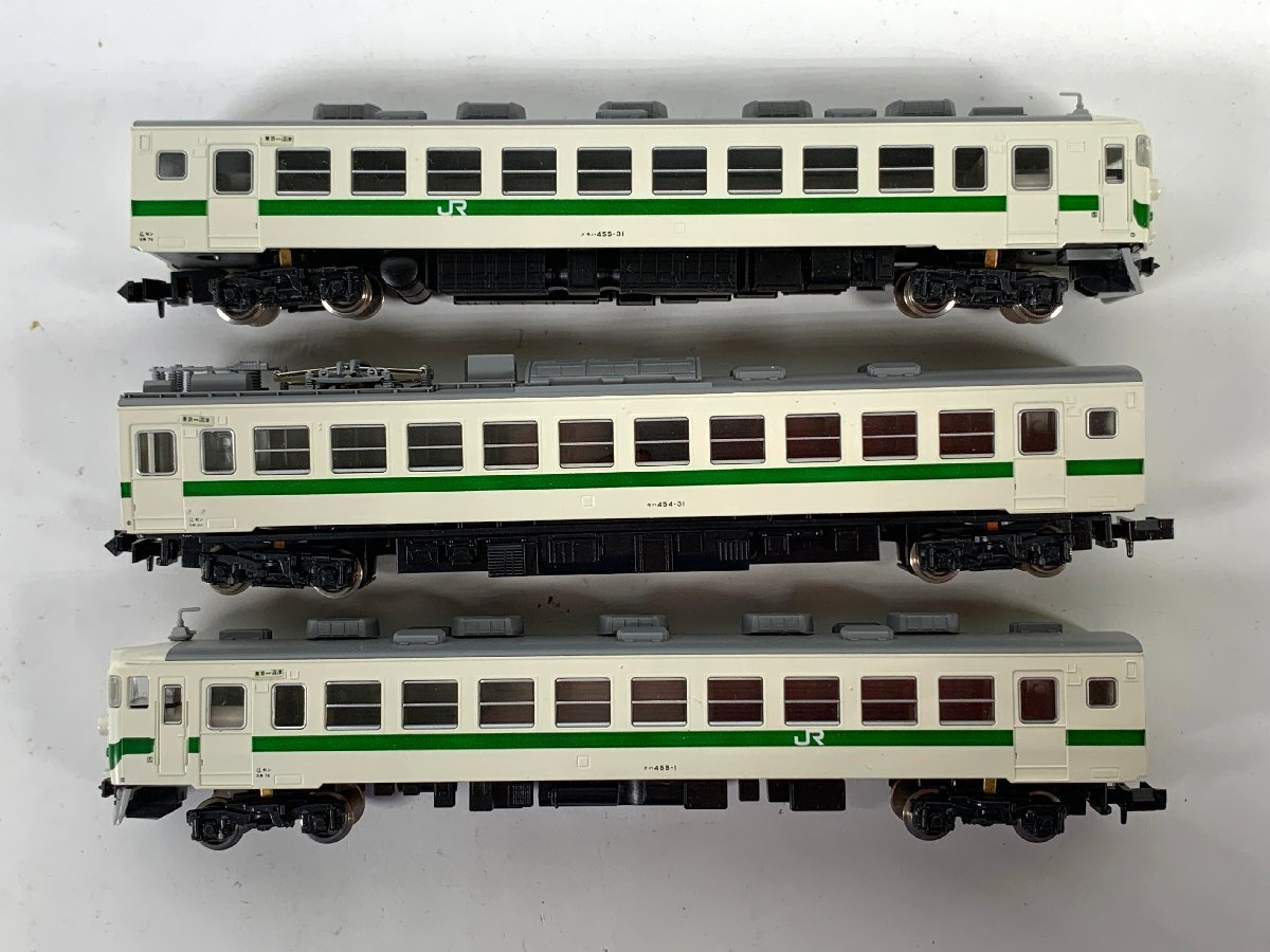 1-39＊Nゲージ KATO 10-073 455系 グリーンライナー 3両セット カトー 鉄道模型(aac)_画像2