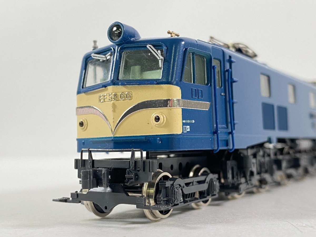 4-22* HO gauge KATO 1-301 EF58 shape electric locomotive large window * blue Kato railroad model (ajt)