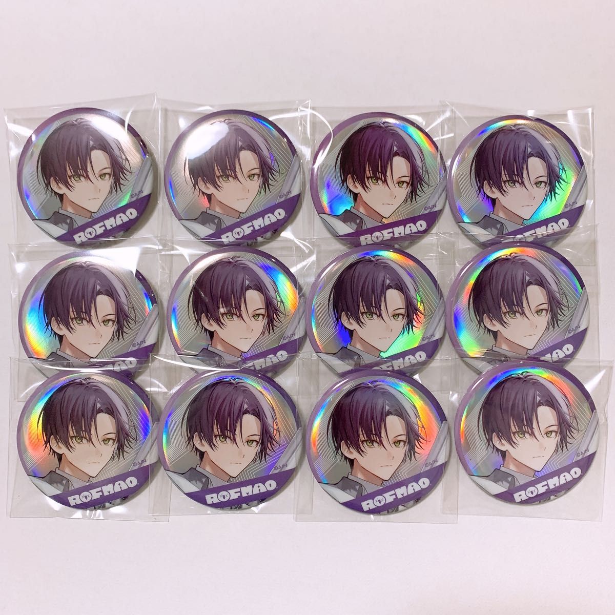 にじさんじ ろふまお アニバ 剣持刀也 ホログラム 缶バッジ 12点 にじさんじ ろふまお アニバ 剣持刀也 ホログラム 缶バッジ 12点