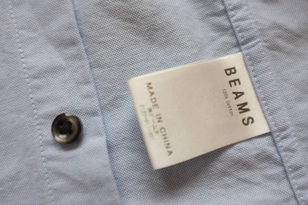BEAMS　ボタンダウンシャツ　オックスフォード地　size L_画像4