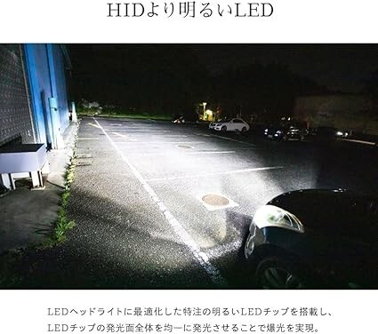 HID屋 HB4 LED ヘッドライト フォグランプ 28400cd(カンデラ) 爆光 ホワイト 6500k 車検対応 12V 2_画像4