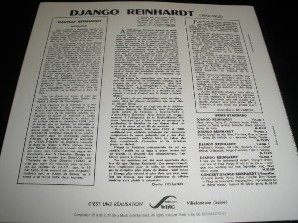 ジャンゴ・ラインハルト ヴォーグ Vogue ギター スイング ジャズ Souvenirs de Django Reinhardt Vol.1 2 3 オリジナル 紙ジャケ 未使用美_未使用美品。オリジナル紙ジャケットCD