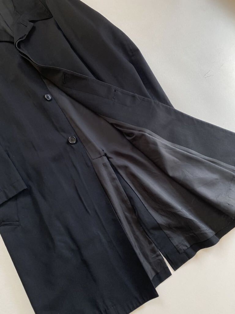 1990s y's for men LAINE WOOL 100 long coat ワイズフォーメン ヨウジヤマモト ロングコート シワギャバ100 ギャルソン イッセイ の画像5