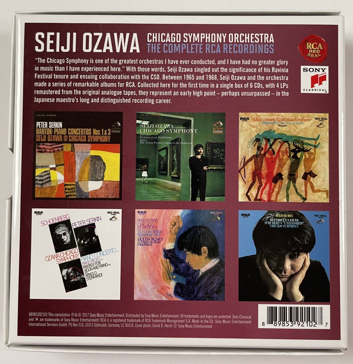 小澤征爾＆シカゴ交響楽団/RCA録音全集/Seiji Ozawa & The Cicago Symphony Orchestra/The Complete RCA Recordings/中古CD_画像2