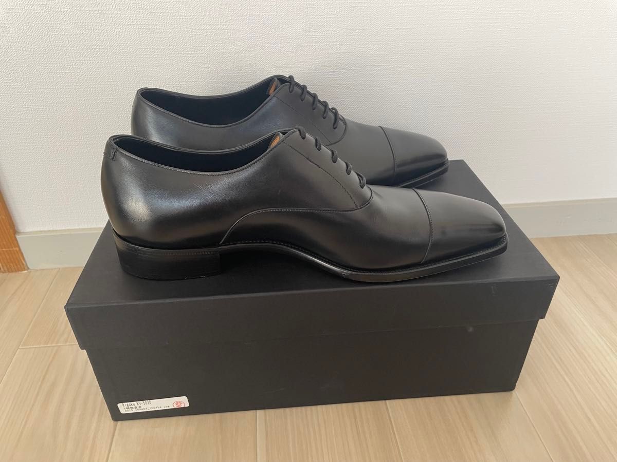 ガジアーノ ガーリング GAZIANO GIRLING Oxford Black calf TG73 7.5E 革靴 イギリス製