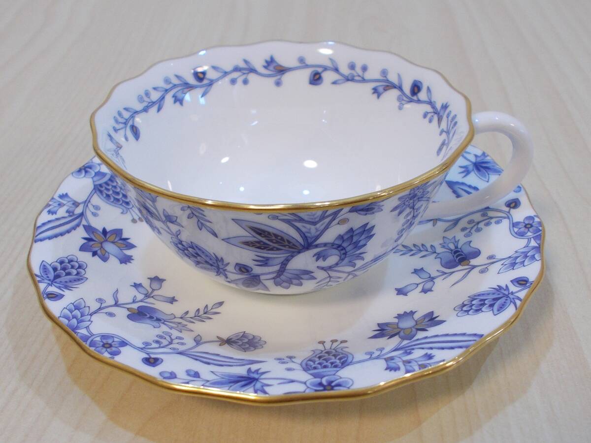 Noritake/ノリタケ ブルーソレンティーノ カップ＆ソーサー 4562 カップ 口径:約10cm 高さ:約5cm ソーサー 直径:約14.5cm 高さ:約2cmの画像1