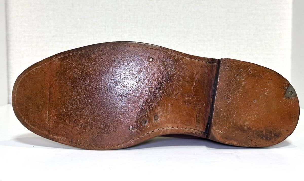 即決/70s/美品 FLORSHEIM(フローシャイム)プレーントゥ/革靴 即決/70s/美品 FLORSHEIM(フローシャイム)プレーントゥ/革靴