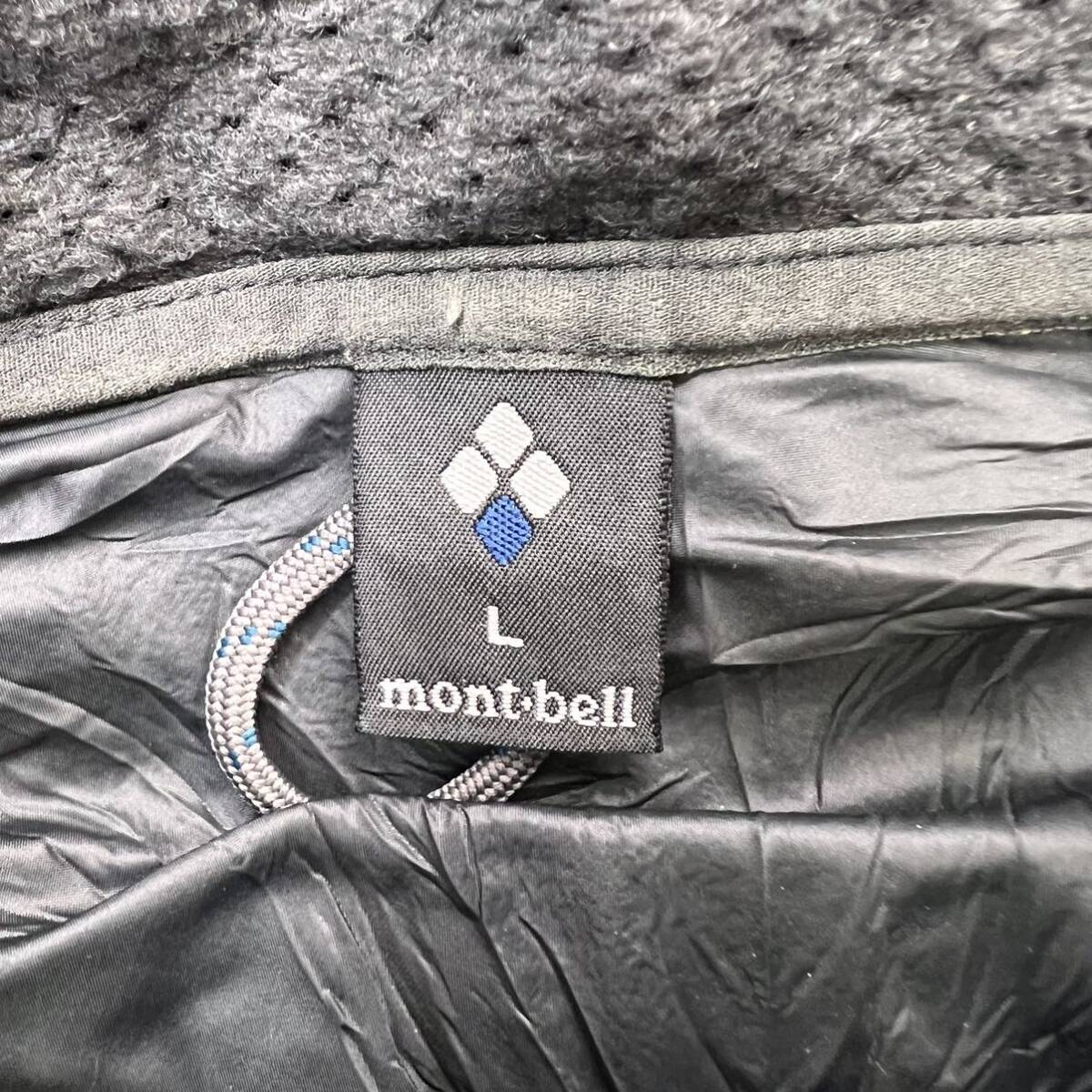 mont-bell ☆ クリマエア フリースジャケット グリーン L メンズ 登山 ハイキング アウトドア キャンプ 人気 定番 古着 モンベル■CC272の画像5