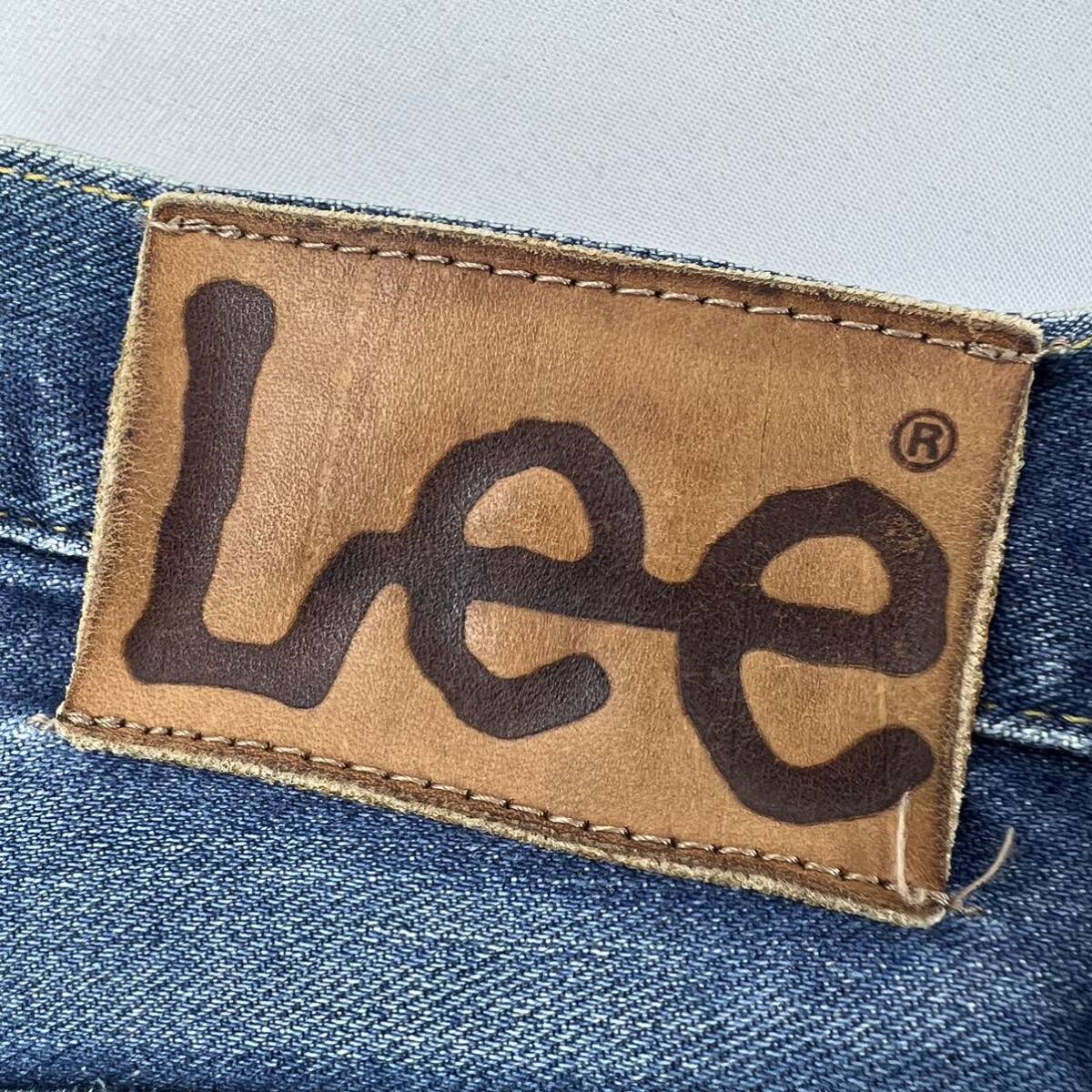 Lee ☆ 2101 センター赤タグ ヴィンテージ 復刻 レプリカ デニムパンツ セルビッチ デニムパンツ ジーンズ W30 古着 日本製 リー■JS1017_画像7