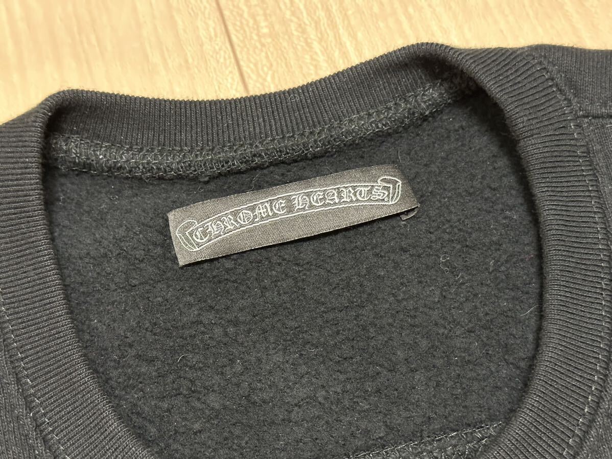 クロムハーツ Chrome Hearts スウェット レザークロスパッチ クルーネック 半袖 Tシャツ サイズ M _画像6