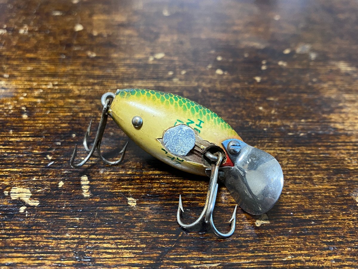 40s Heddon Midgit Digit ウッド!! オールド!! 金目!! 希少モデル!! /オールドへドン リバーラント ミジェット オールドタックル_画像5