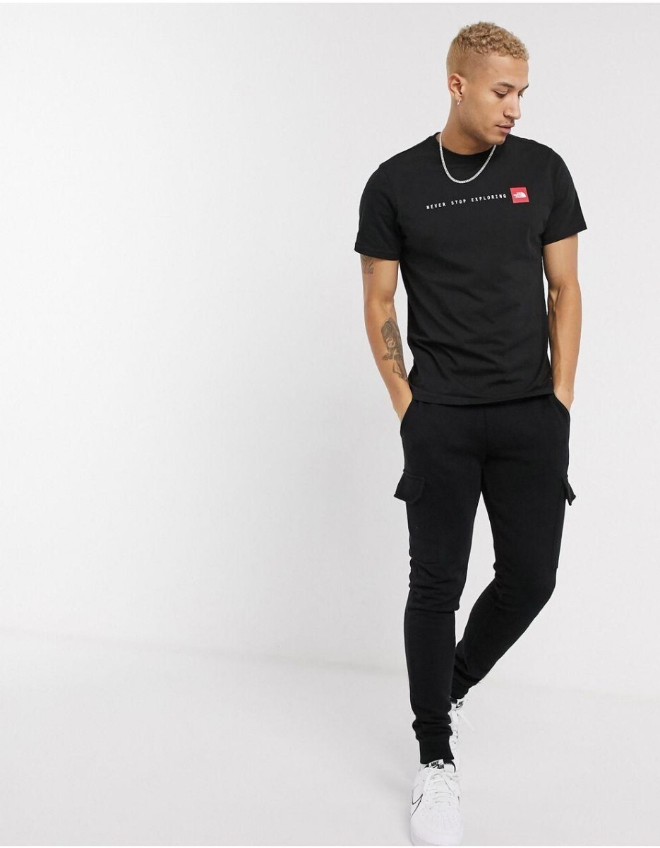 THE NORTH FACE ノースフェイス tシャツ 半袖 トップス 人気 ボックスロゴ 黒 ブラック NSE 海外Mサイズの画像7